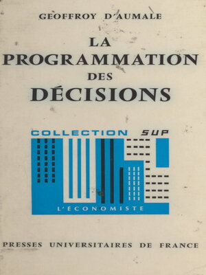 cover image of La programmation des décisions